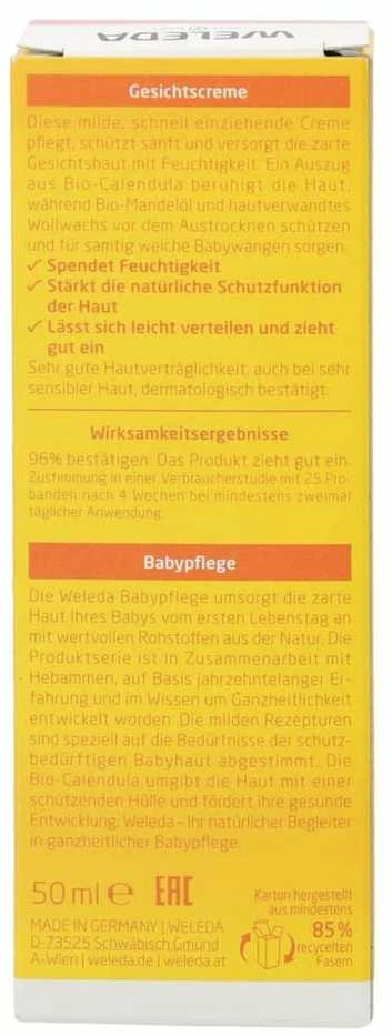 Weleda Calendula Face Kreminis, 50 ml