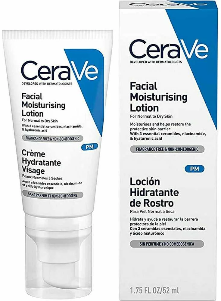 Drėkinamasis veido losjonas Cerave Facial Moisturising Lotion, 52 ml