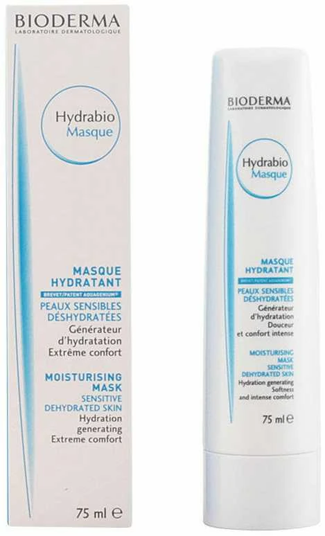 Bioderma Hydrabio Masque drėkinamoji ir maitinamoji kaukė jautriai, labai sausai odai, 75 ml