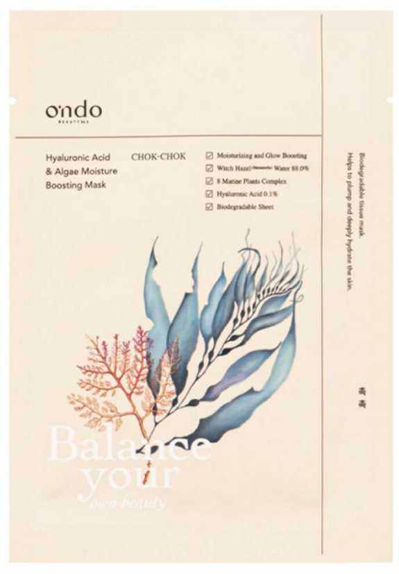 Ondo Beauty 36.5 CHOK-CHOK Hyaluronic Acid & Algae Moisture Boosting Mask 25 g