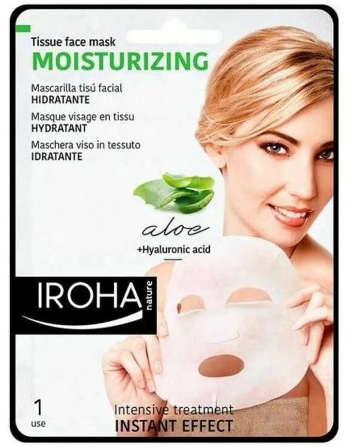 Veido kaukė Iroha Nature Soothing & Hydrating, su alaviju ir hialurono rūgštimi, 20 ml