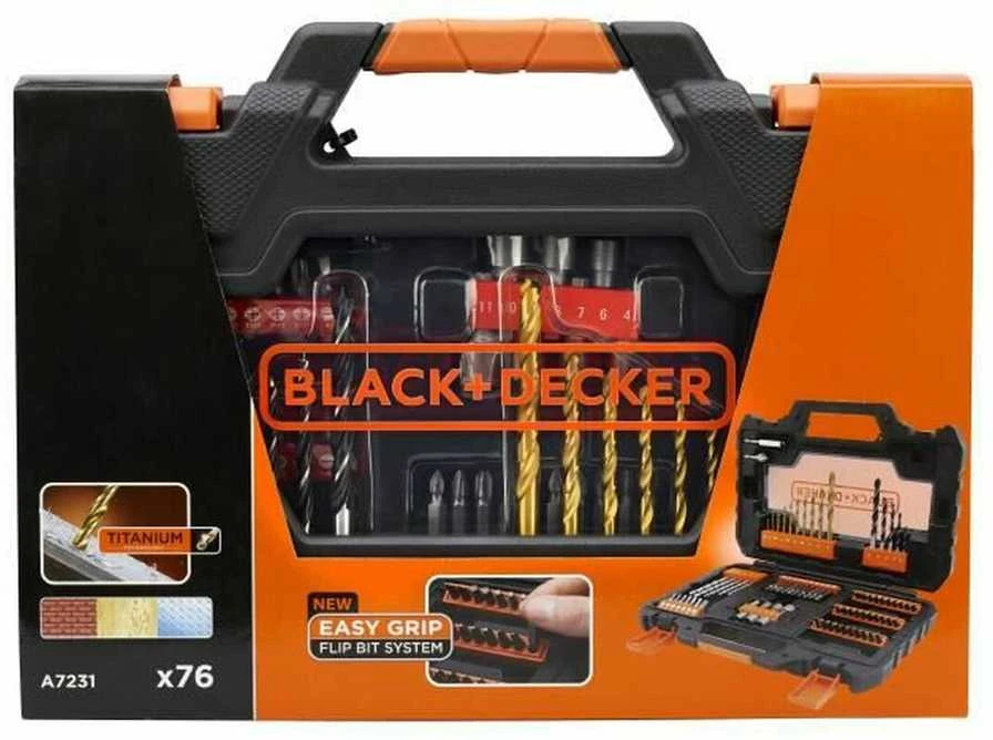Grąžtas Black & Decker BD Rinkinys AKCESORIÓW 76szt.