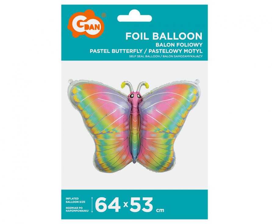 GoDan Balon foliowy Pastel Motyl 64x53 FG-HPMO 48749