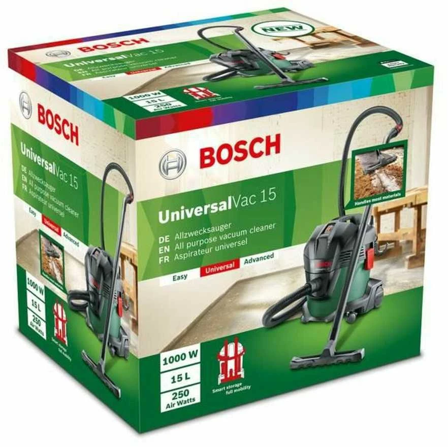 Bosch UniversalVac 15 šlapio ir sauso tipo dulkių siurblys su pūtimo funkcija