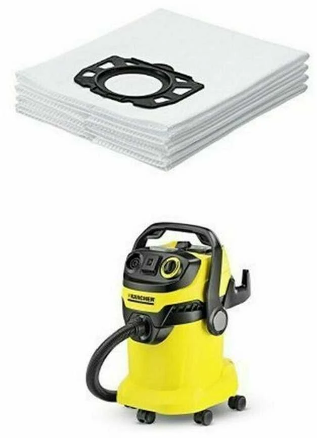 Kärcher Flisiniai filtravimo maišeliai WD 4/5/6, 4vnt, 2.863-006.0