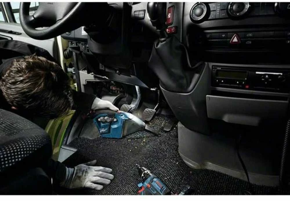 Rankinis dulkių siurblys Bosch GAS 12V, be akumuliatoriaus ir įkroviklio