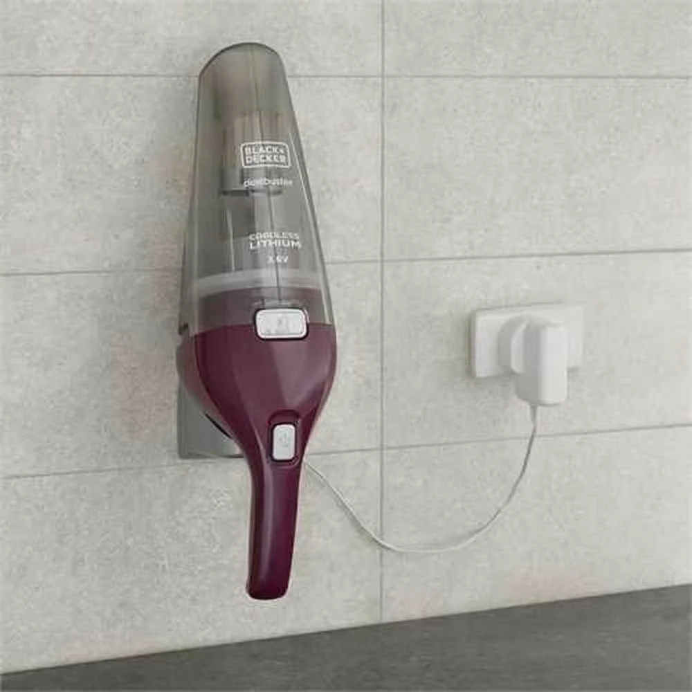 Black & Decker Juodas & Decker Dulkių Siurblys - Juodas & Decker NVC115W, Pilkas, Violetinis