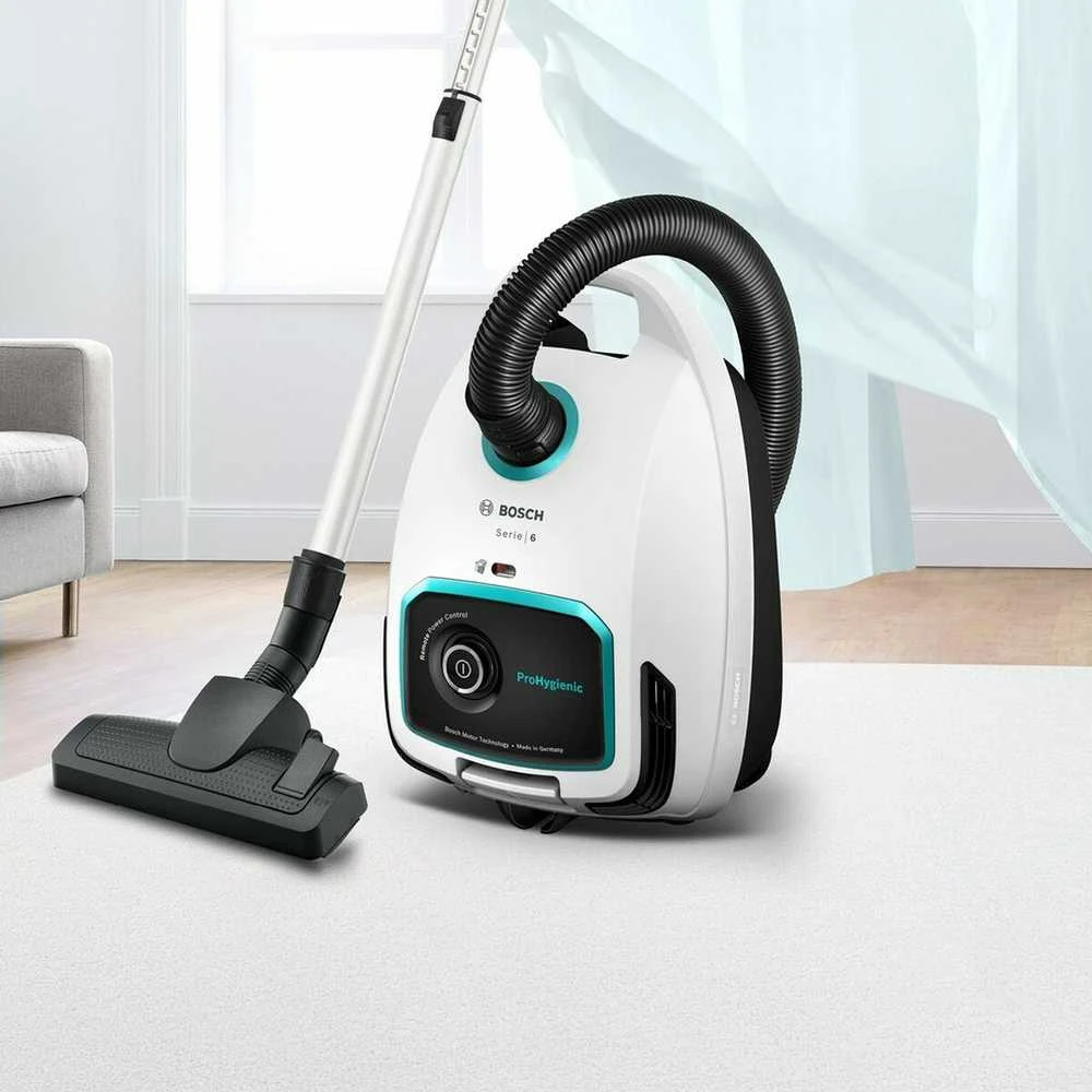 Dulkių siurblys Bosch BGL6HYG1 Serie | 6 su maišeliu ProHygienic, baltas