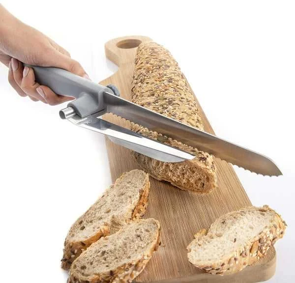 „InnovaGoods“ duonos peilis su „InnovaGoods Kutway“ reguliuojamu pjaustymo vadovu