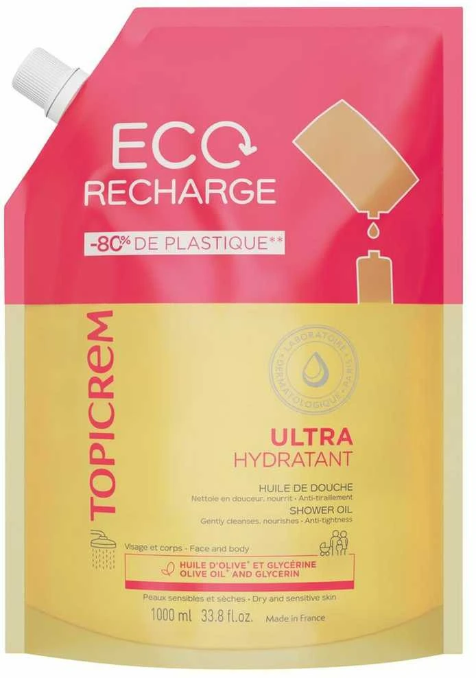 Topicrem UH shower oil refill 1000 ml
