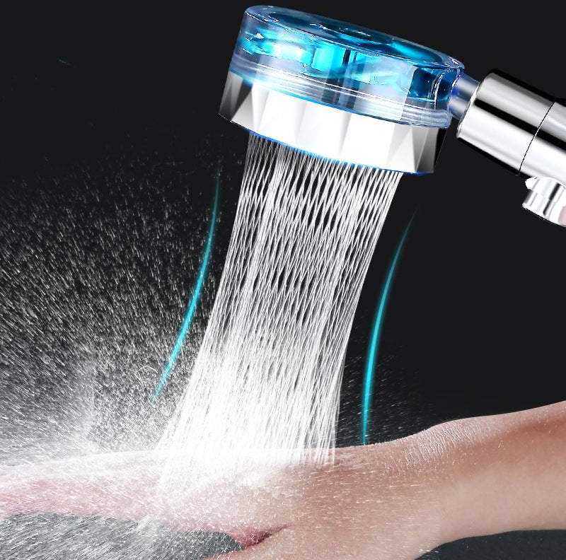 Dušo galvutė su turbina ir keičiamu filtru