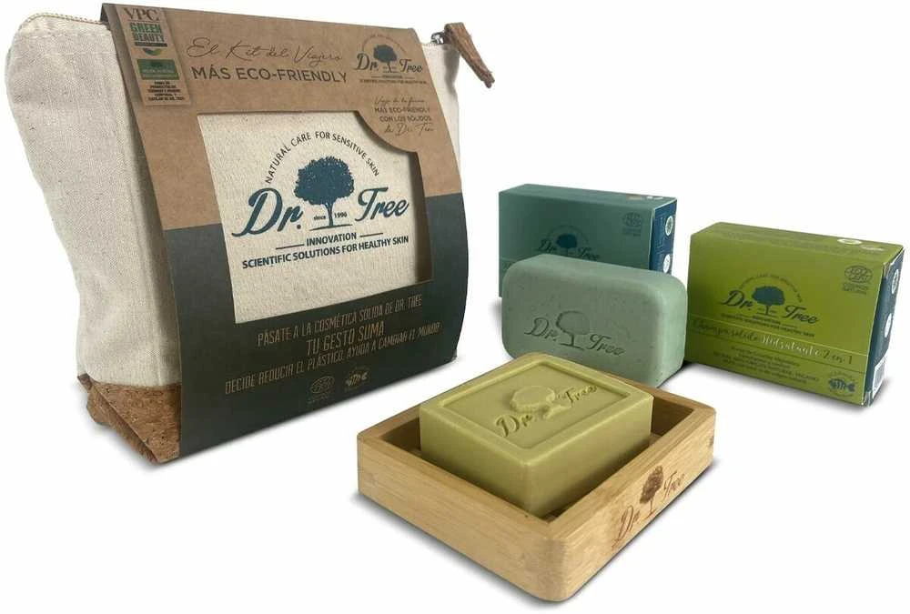 Dr Tree SOLID Šampūnas AND GEL FOR SENSITIVE SKIN CASE 4 pcs