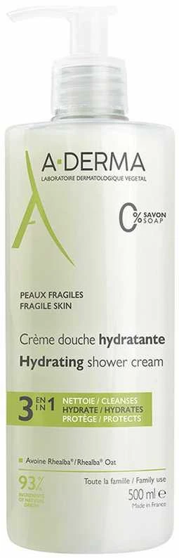 Drėkinamasis dušo kremas „A Derma ESSENTIAL RANGE“, 500 ml