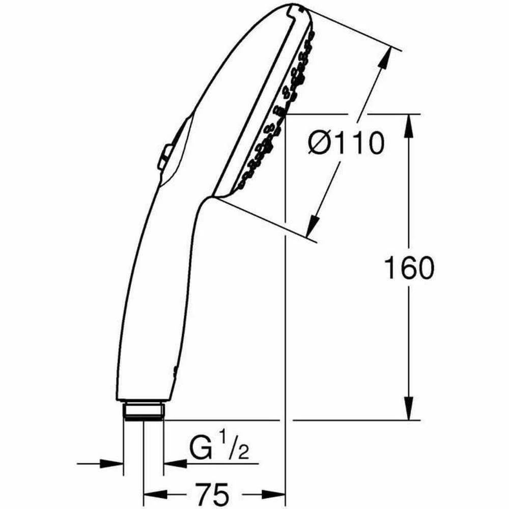 GROHE Vitalio Start 110, chromuotas, 1 vnt.