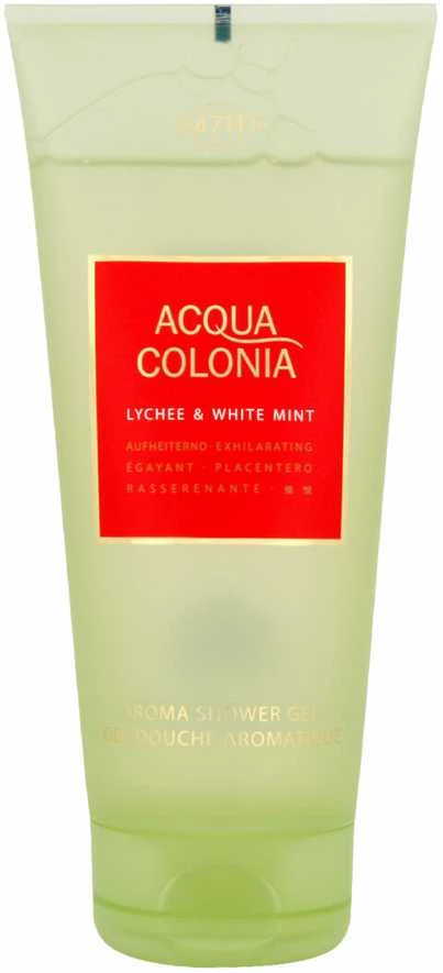 4711 Acqua Colonia Lychee & Baltas Mint Moisturizing Dušo želė Body All Skin Types, 200 ml