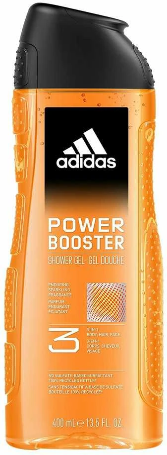 Adidas Power Booster Dušo želė 3-In-1 Dušo želė vyrams, 400 ml