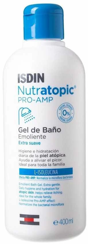 "Isdin Nutratopic PRO-AMP Extra Soft GEL" švelnus dušo gelis 400ml