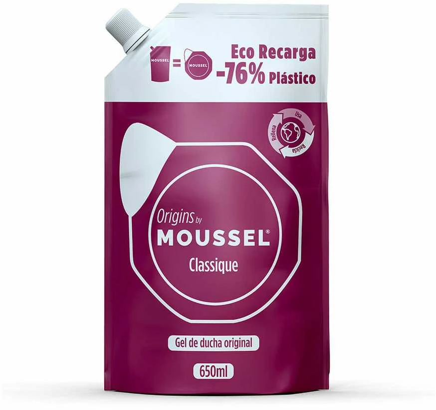 Moussel Classique Gel De Ducha Original Recarga, 650 ml