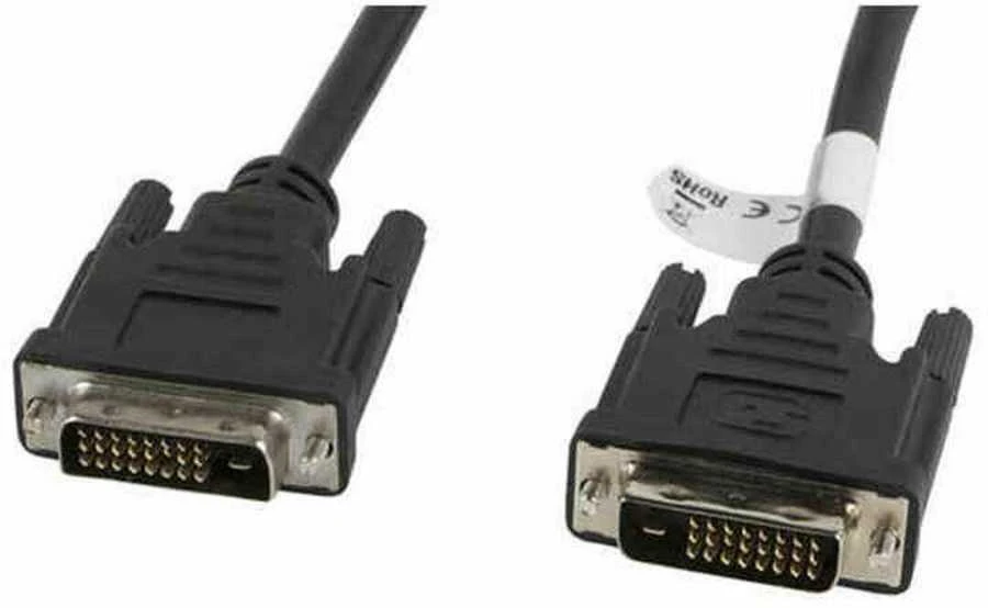 LANBERG CA-DVID-10CC-0018-BK Lanberg cable DVI-D(M)(24+1)->DVI-D(M)(24+1) 1.8m