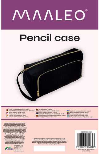 Double extendable pencil case - juodas Maaleo 24502