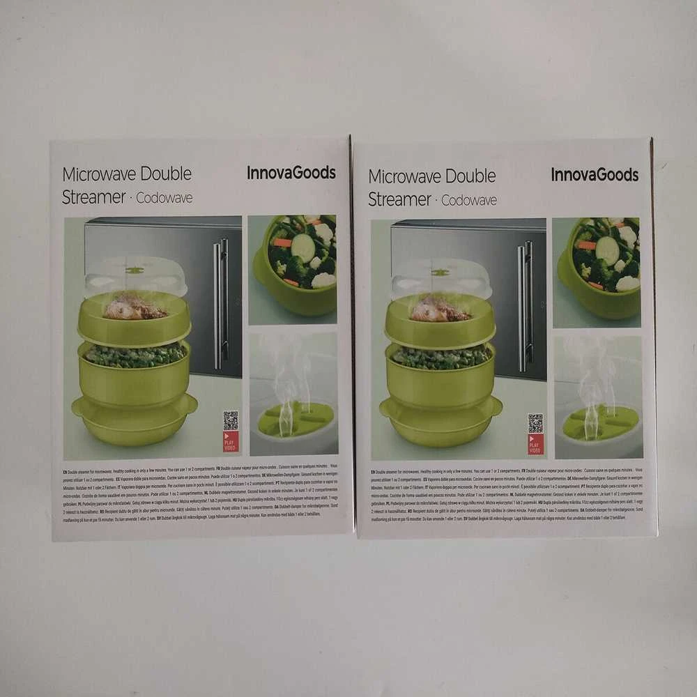 Codowave InnovaGoods dvigubas mikrobangų garintuvas