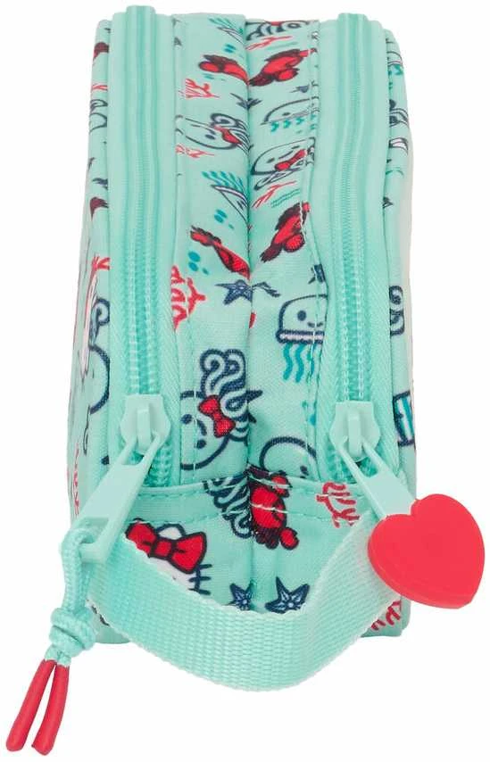 Safta Dvigubas penalas Hello Kitty Sea lovers Turkis 21 x 8 x 6 cm