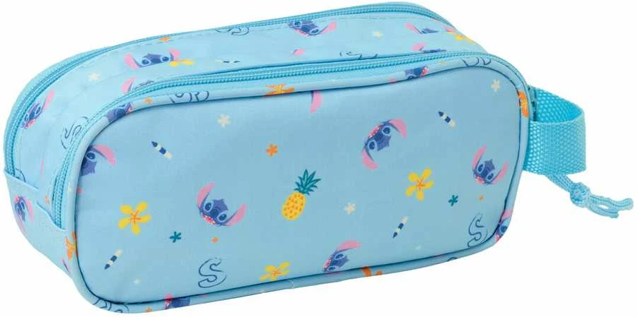 Dėklas su 2 skyriais Safta Stitch 3d – mokyklinis, universalus