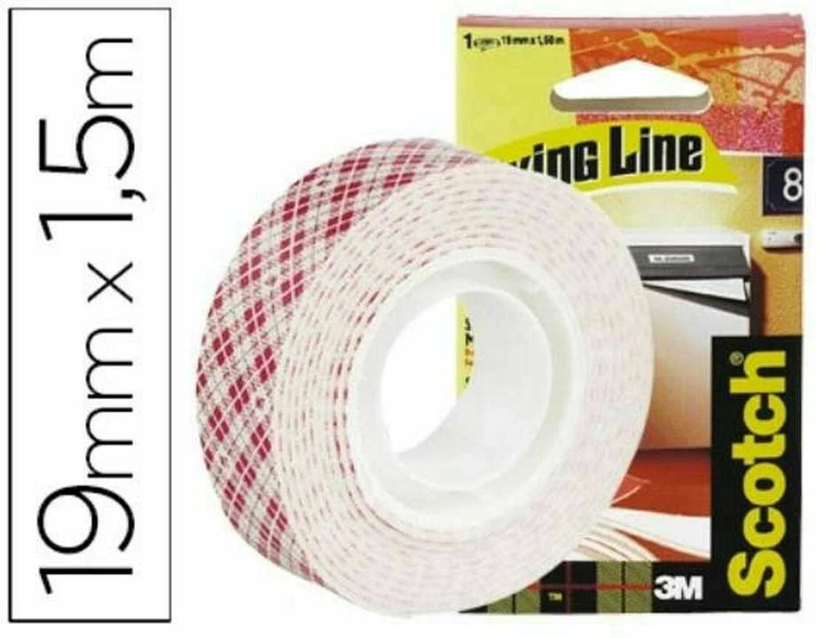 Scotch Fixtm Dvipusė tvirtinimo juosta 3M Scotch lauko sąlygoms, 19 mm x 1,5 m