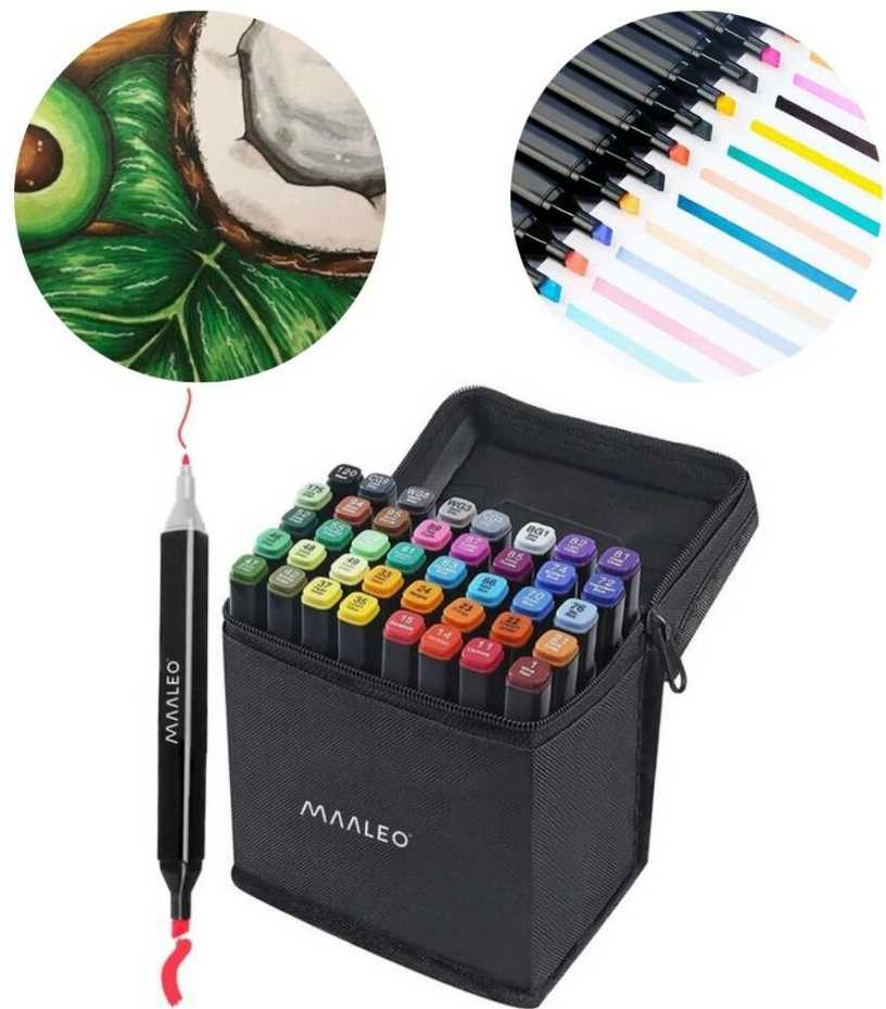Maaleo Markery/pisaki dwustronne - komplektas 40 vnt 22810