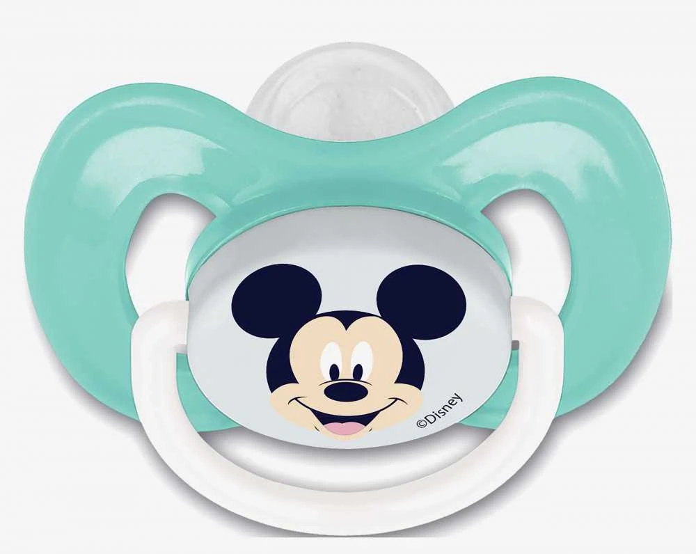 Dvipusis kūdikio čiulptukas Disney Mickey su dėklu