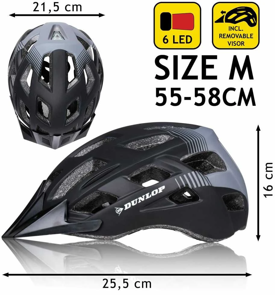 MTB DVIRAČIO ŠALMAS 6xLED DUNLOP R.M 266916