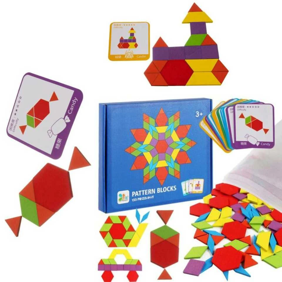 Kruzzel Mokomoji dėlionė geometrines figūros
