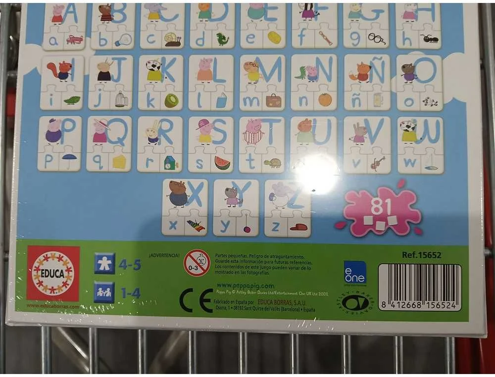 Edukacinis žaidimas El Abecedario Peppa Pig Educa 29-15652 (ES)