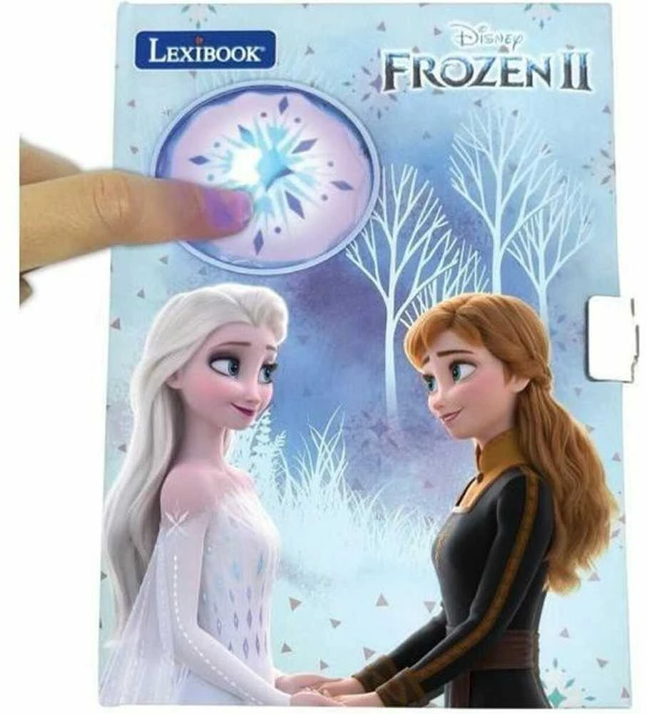 Lexibook – Frozen elektroninis slaptas dienoraštis su apšvietimu ir aksesuarais (lipdukai, rašiklis, spalvotas rašiklis) (SD30FZ)