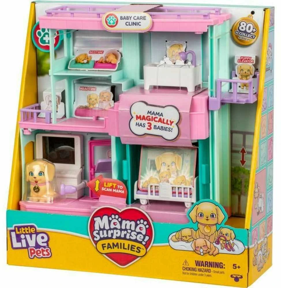 Interaktyvus gyvūnėlių priežiūros rinkinys Little Live Pets Mama Surprise Baby Clinic 26673