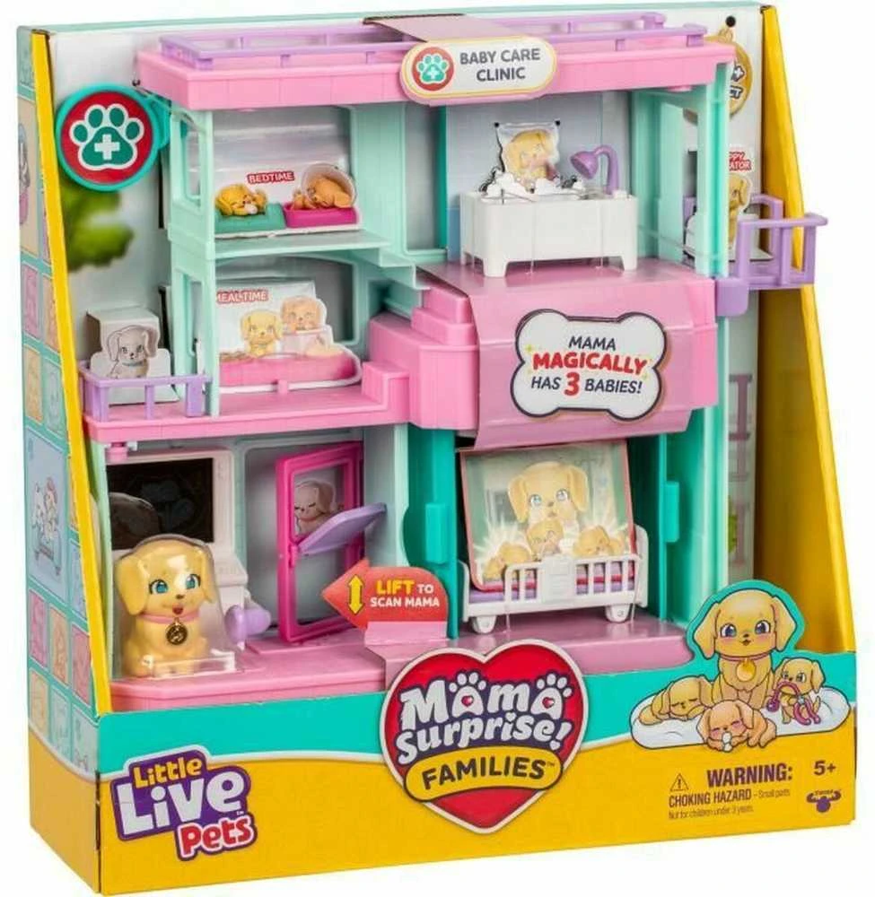 Interaktyvus gyvūnėlių priežiūros rinkinys Little Live Pets Mama Surprise Baby Clinic 26673