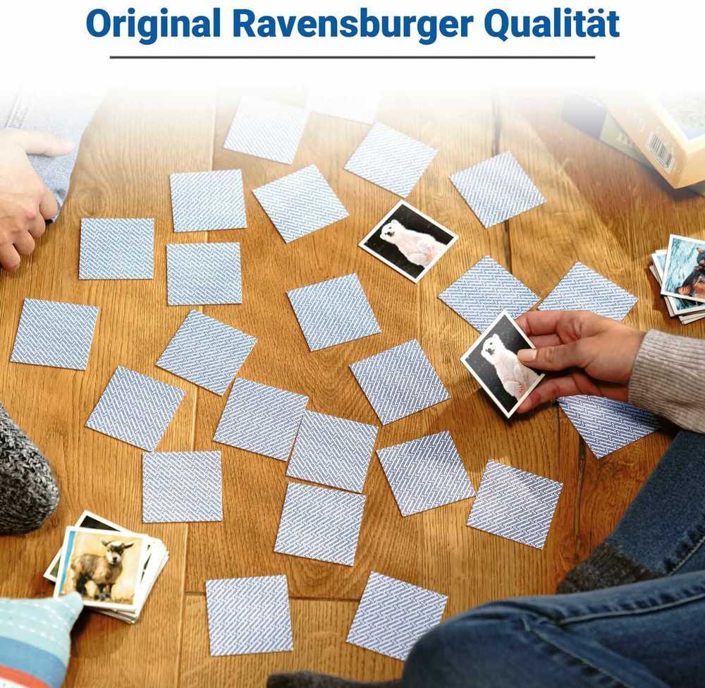Ravensburger atminties žaidimas „Animal Babies memory®“, 2–8 žaid., nuo 4 m.