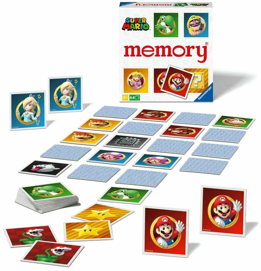 Grand Memory – Super Mario – Mokomasis žaidimas – Nuo 3 metų – 20925 – Ravensburger