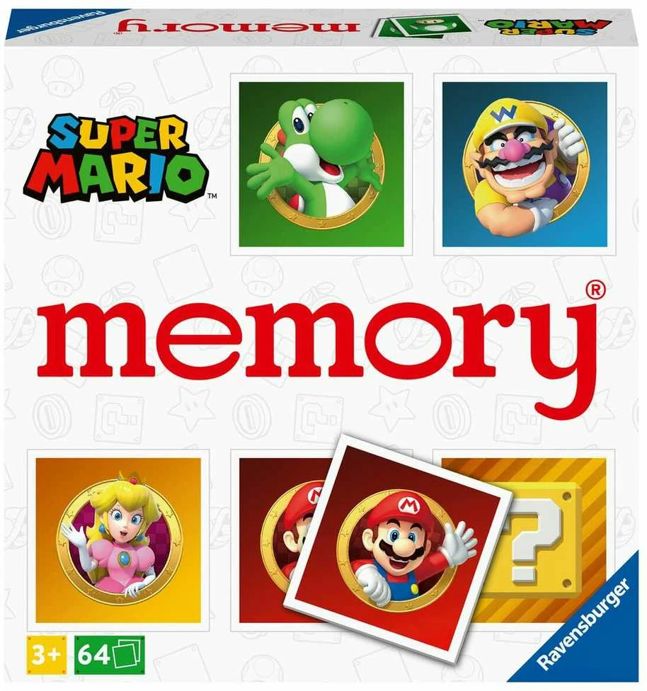 Grand Memory – Super Mario – Mokomasis žaidimas – Nuo 3 metų – 20925 – Ravensburger