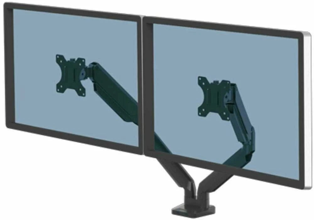 Laikiklis Fellowes Platinum ramię na 2 monitory Sidabrinė