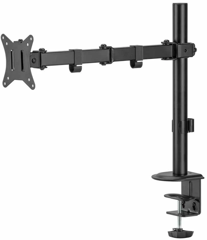Maclean MC-753N LCD monitorius stalinis laikiklis 17-32" 9kg VESA 75x75 100x100 Vienos rankos ištiesiamas reguliuojamas