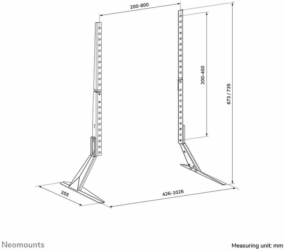 Laikiklis NEOMOUNTS TV DESK STAND 23-75? (LEGS)
