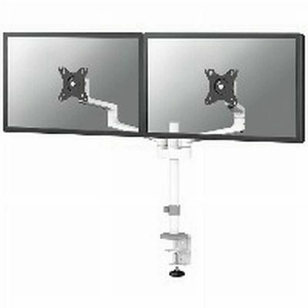 Laikiklis NEOMOUNTS SCREEN STALO MONTAVIMAS DVIEJIEMS MONITORIAMS, Baltas (CLAMP+GROMMET)