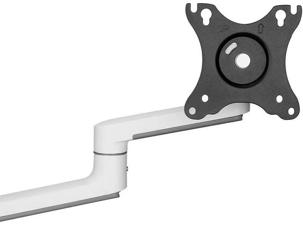 Laikiklis NEOMOUNTS SCREEN STALO MONTAVIMAS DVIEJIEMS MONITORIAMS, Baltas (CLAMP+GROMMET)
