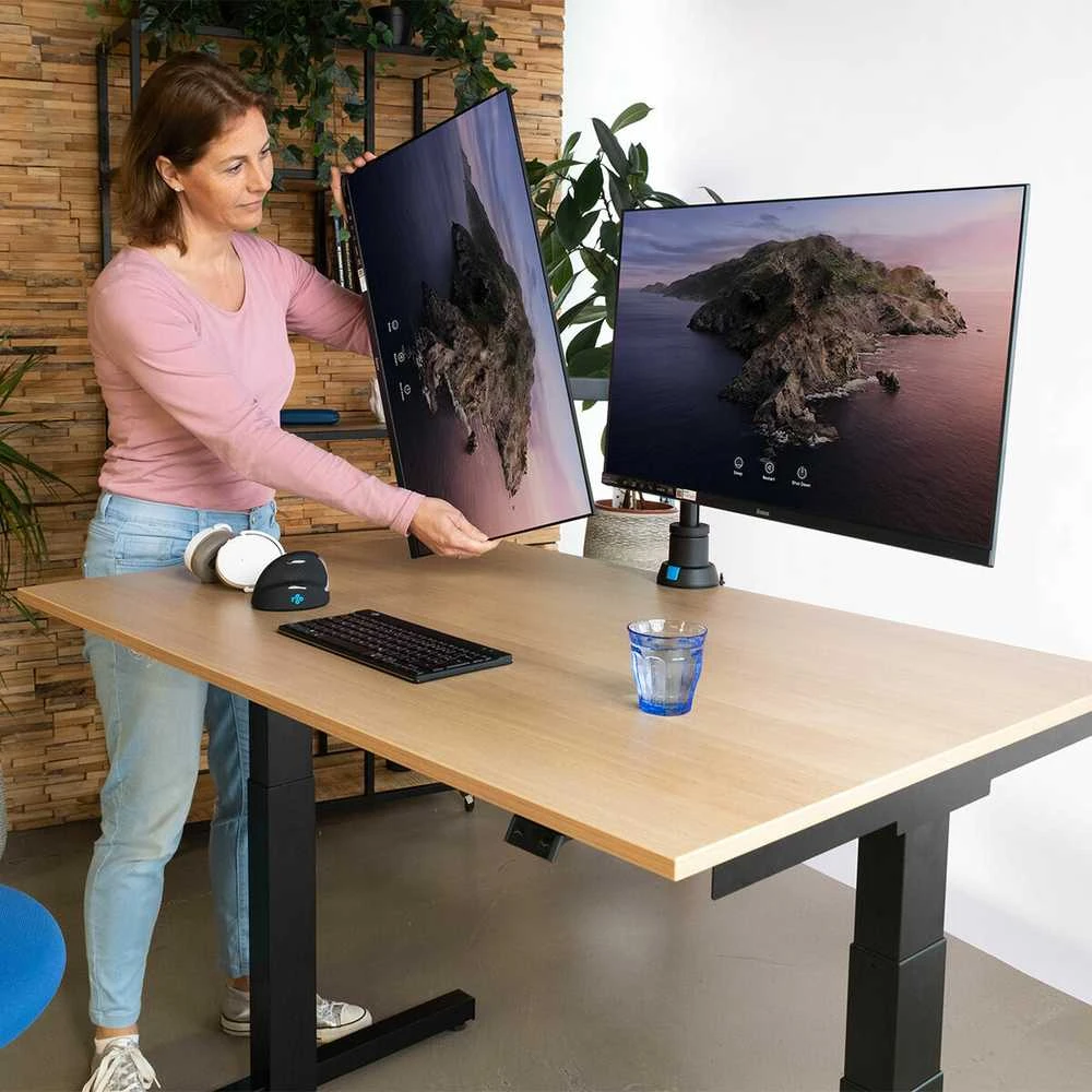 Laikiklis R-GO Tools 2 monitorių iki 26 "Zepher 4 C2 (RGOVLZE4TWSI)
