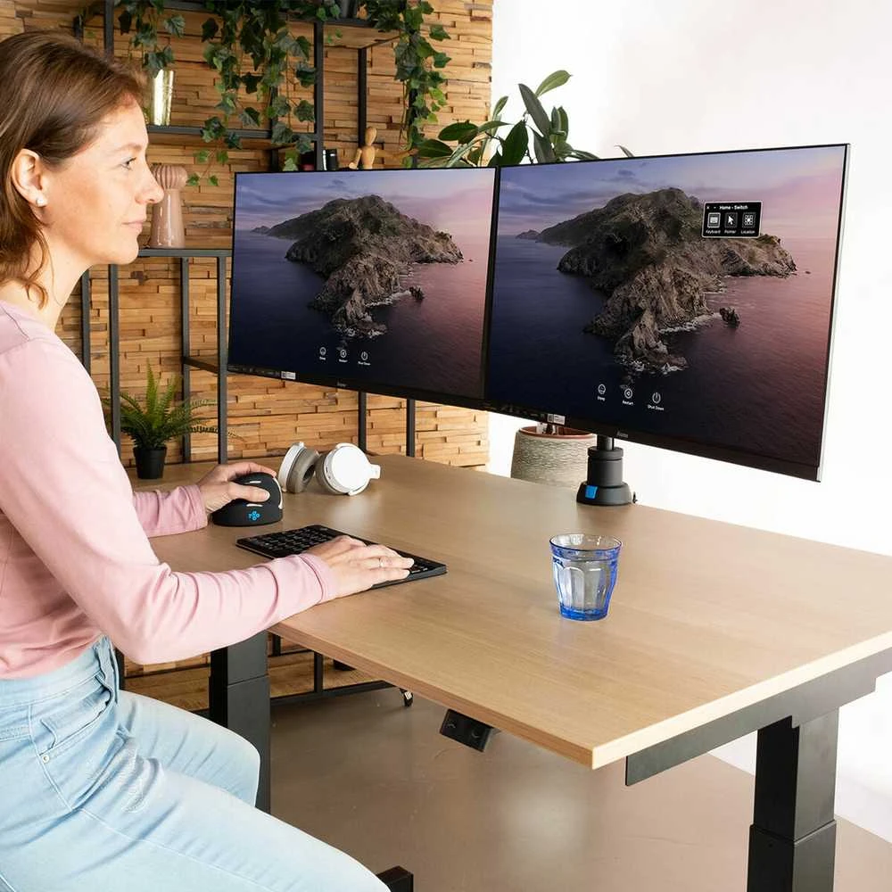 Laikiklis R-GO Tools 2 monitorių iki 26 "Zepher 4 C2 (RGOVLZE4TWSI)