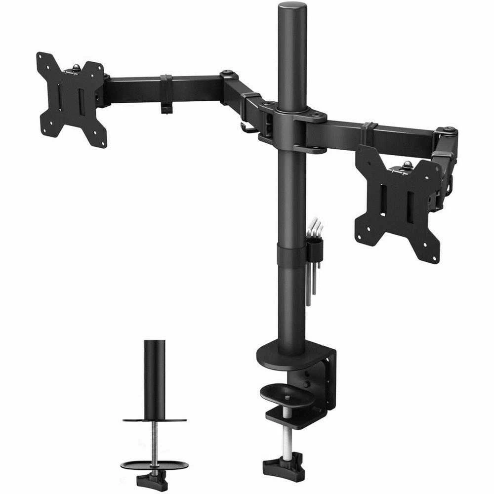 Laikiklis TECHLY 027514 Techly Dvigubas stalas LED/LCD monitoriaus rankena 13-27 2x10kg reguliuojama