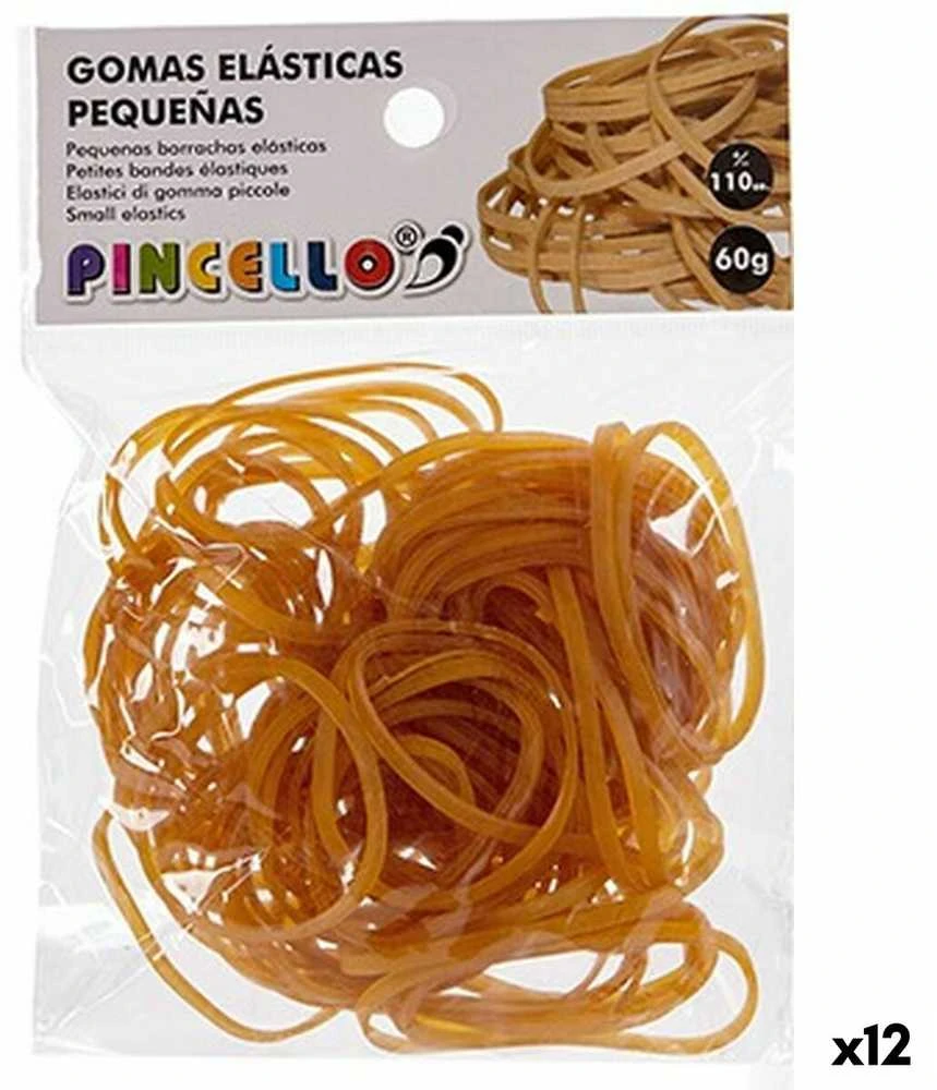 Pincello Elastinės juostos Geltona (12 vnt.)