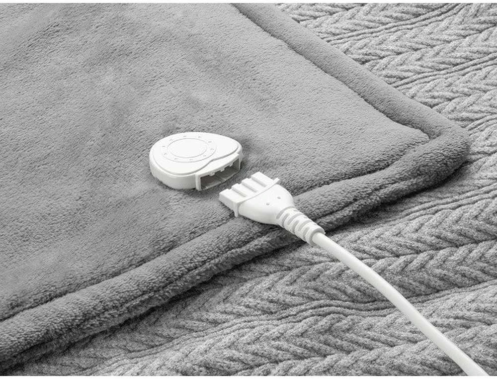 Medisana | Knitted Heating blanket | HB 680 | Number of heating levels 3 | Washable | Elektrinė šildyklė | Pilkas