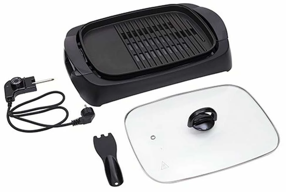 Adler | Electric Grilis | AD 6610 | Table | 3000 W | Juodas